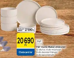 Tesco F&F Home Mabel étkszlet ajánlat