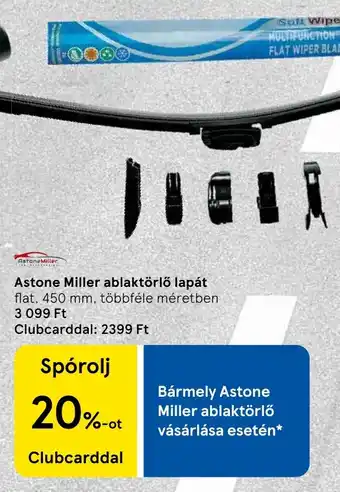 Astone Miller ablaktörlő lapát