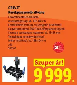 Lidl Crivit kerékpárszerelő állvány ajánlat