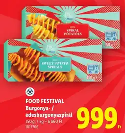 Lidl Food festival édesburgonyaspirál ajánlat