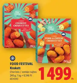 Lidl Food festival krokkett ajánlat