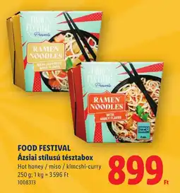 Lidl Food festival tésztabox ajánlat