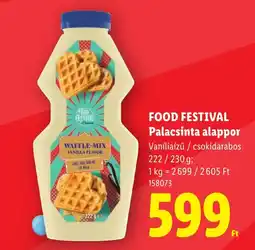 Lidl Food festival palacsinta alappor ajánlat