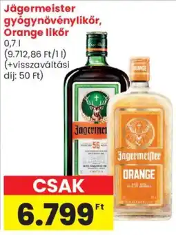 Spar Market Jägermeister gyógynövénylikőr ajánlat