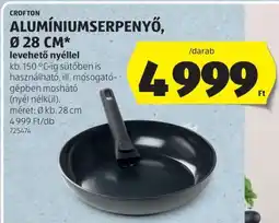ALDI CROFTON ALUMÍNIUMSERPENYŐ, Ø 28 CM ajánlat