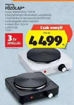 ALDI Ambiano Főzőlap ajánlat