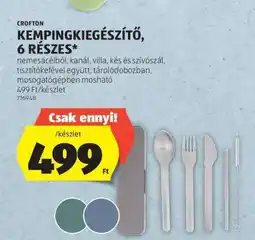 ALDI CROFTON KEMPINGKIEGÉSZÍTŐ, 6 RÉSZES ajánlat
