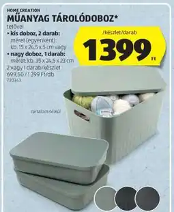 ALDI MŰANYAG TÁROLÓDOBOZ ajánlat