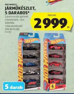ALDI Hot Wheels Járműkészlet, 5 darabos ajánlat