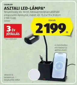 ALDI CASALUX ASZTALI LED-LÁMPA ajánlat