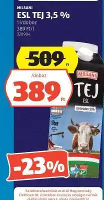 ALDI MILSANI ESL TEJ 3,5% ajánlat