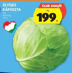 ALDI Új fejes káposzta ajánlat