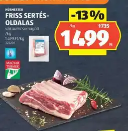 ALDI Húsmester Friss Sertés-Oldalas ajánlat