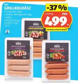 ALDI BBQ Grillkolbász ajánlat