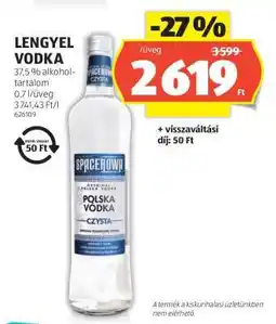 ALDI Lengyel Vodka ajánlat