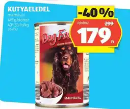 ALDI KUTYAELEDEL marhával ajánlat