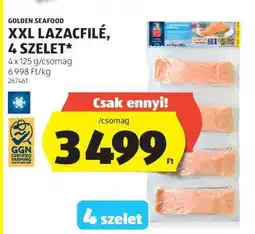 ALDI Golden Seafood XXL Lazacfilé, 4 szelet ajánlat