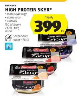ALDI EHRMANN HIGH PROTEIN SKYR ajánlat