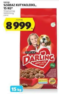 ALDI DARLING SZÁRAZ KUTYAELEDEL, 15 KG ajánlat