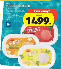 ALDI MUCCI SORBET JÉGKRÉM ajánlat