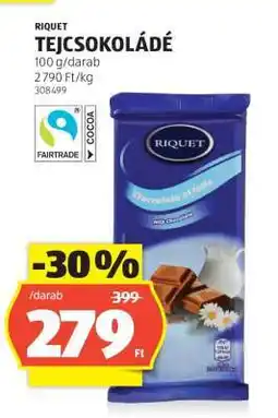ALDI Riquet Tejcsokoládé ajánlat