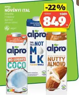 ALDI Alpro növényi ital ajánlat