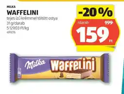 ALDI MILKA Waffelini ajánlat