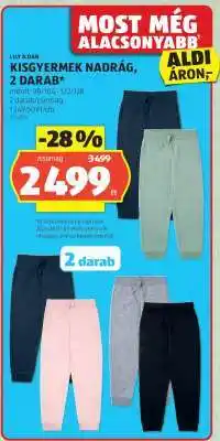 ALDI Kisgyermek nadrág, 2 darab ajánlat