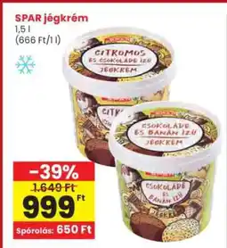 Interspar SPAR jégkrém ajánlat