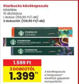 Interspar Starbucks kávékapszula ajánlat