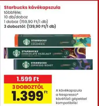 Interspar Starbucks kávékapszula ajánlat