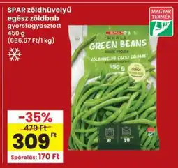 Interspar SPAR zöldhüvelyű egész zöldbab ajánlat