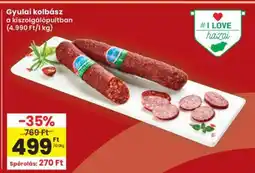 Interspar Gyulai kolbász ajánlat