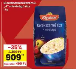 Interspar Riceland kerek szemű „A” minőségű rizs ajánlat