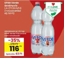 Interspar SPAR Verde ásványvíz ajánlat