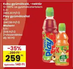 Interspar Kubu gyümölcslé, -nektár ajánlat