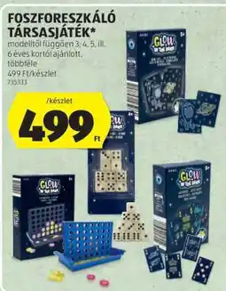 ALDI Foszforeszkáló Társasjáték ajánlat