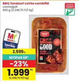 Interspar BBQ Tandoori csirke combfilé ajánlat