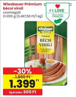 Interspar Wiesbauer Prémium bécsi virsli ajánlat