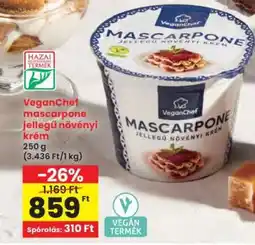 Interspar VEGANCHEF MASCARPONE JELLEGŰ NÖVÉNYI KRÉM ajánlat
