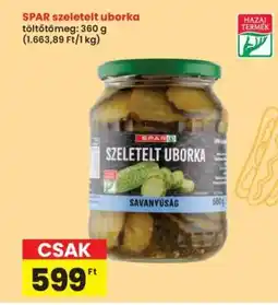 Interspar SPAR szeletelt uborka ajánlat