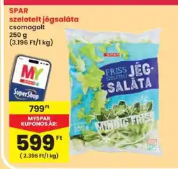 Interspar SPAR szeletelt jégsaláta ajánlat