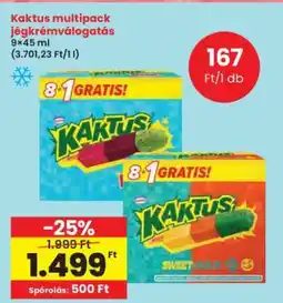Interspar Kaktus multipack jégkrémválogatás ajánlat