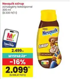 Interspar NESQUIK Szirup ajánlat