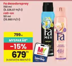 Interspar Fa dezodorspray ajánlat
