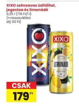 Interspar XIXO szénsavas üdítőital, jegestea és limonádé ajánlat