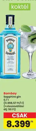 Interspar Bombay Sapphire gin ajánlat