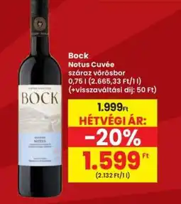Interspar Bock Notus Cuvée ajánlat