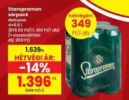 Interspar Staropramen sörpack ajánlat