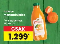 Interspar Andros mandarin juice ajánlat